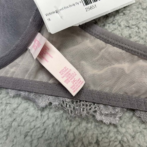 Victoria Secret Bra 34C Demi Body By Victoria Racerback Demi - Picture 6 of 7